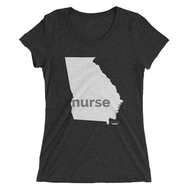 Georgia Nurse State Ladies' short sleeve t-shirt