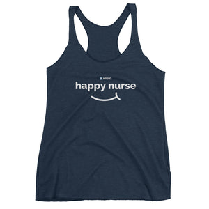 "Happy Nurse" Women's Racerback Tank